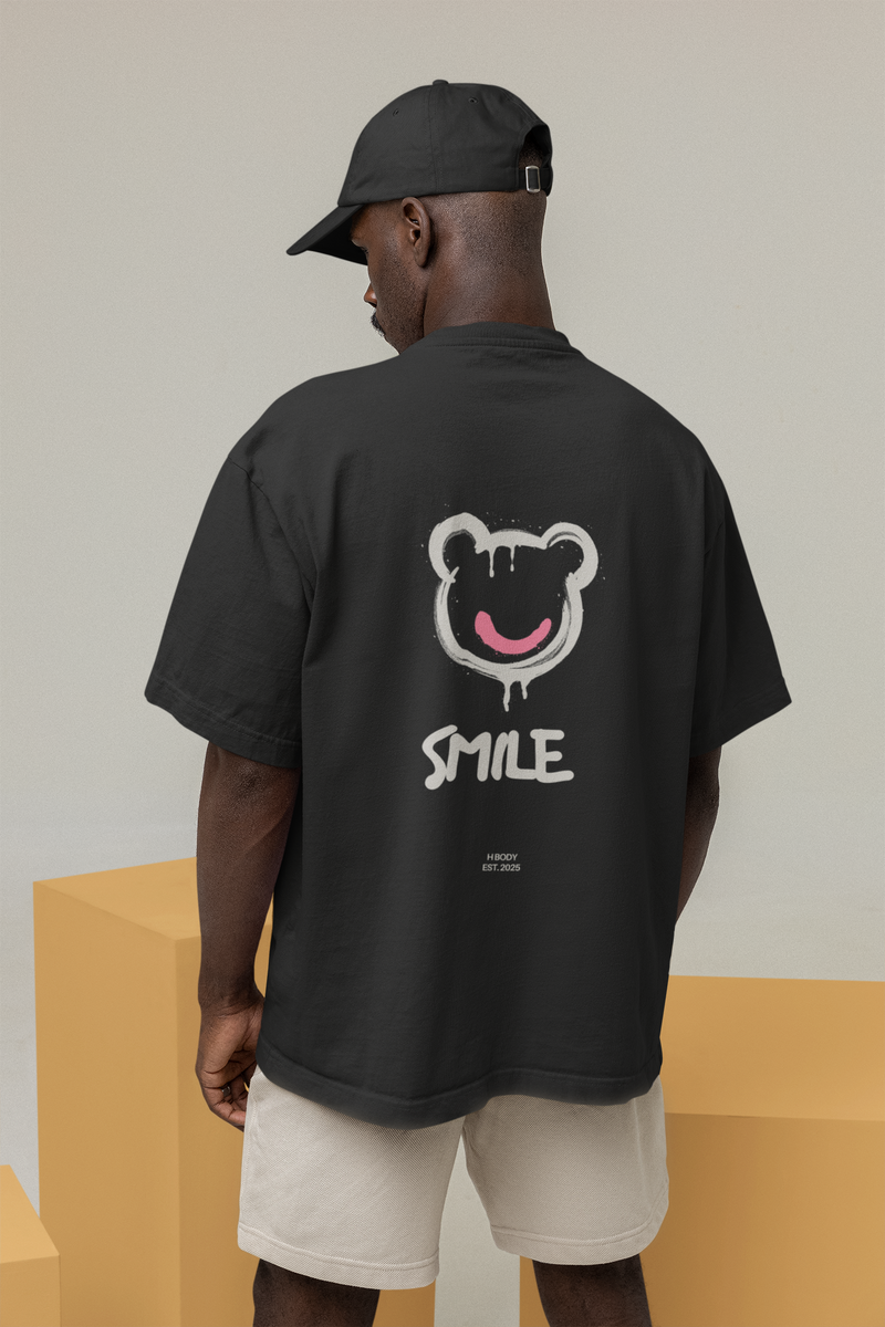Mens relaxed  t-shirt with Smile