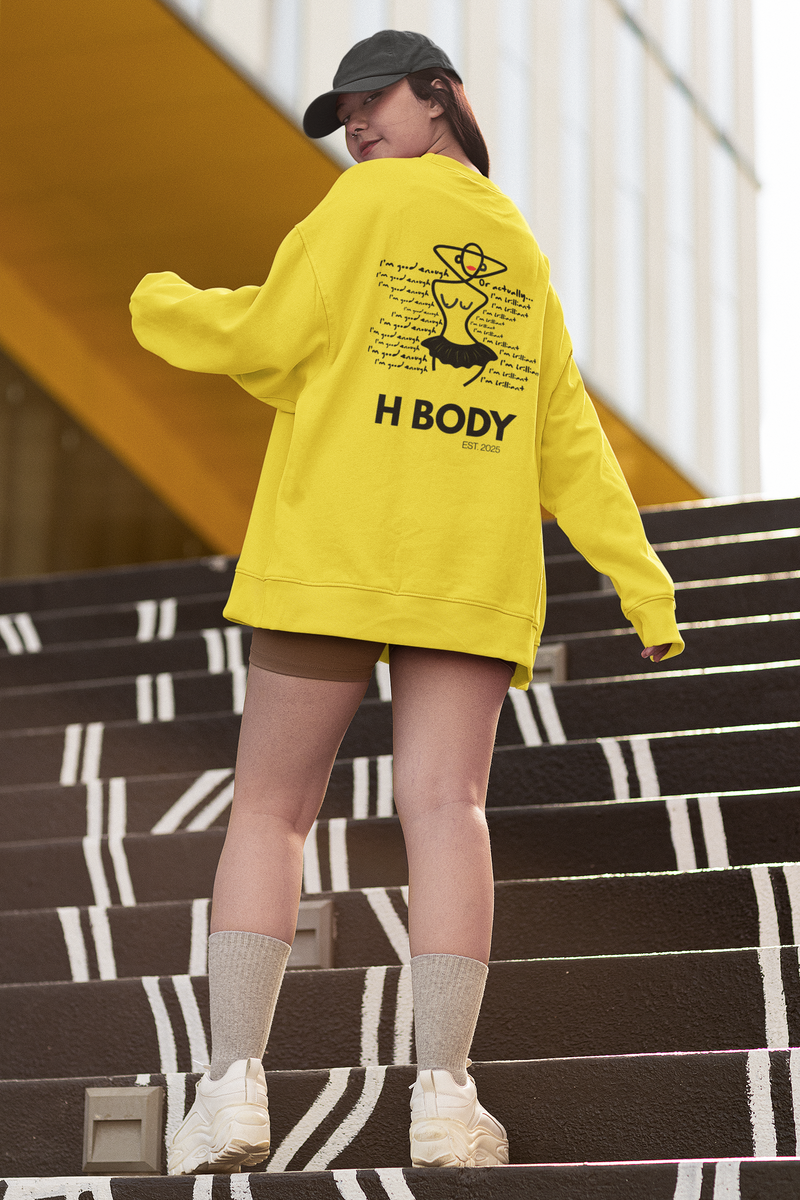 Womens oversized sweatshirt with Brilliant
