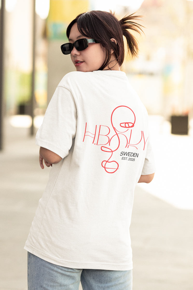 Womens oversized t-shirt with Face